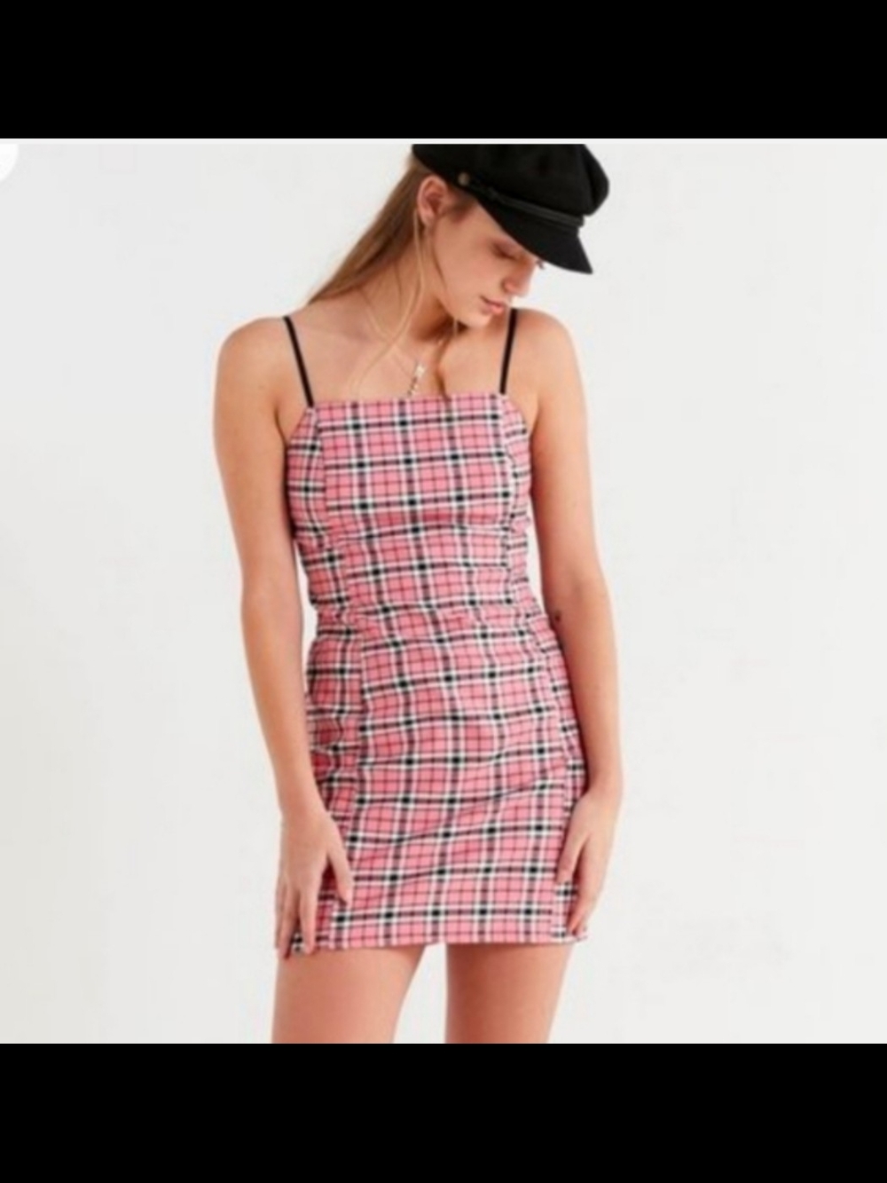 Urban Outfitters Plaid 90s Slip Dress